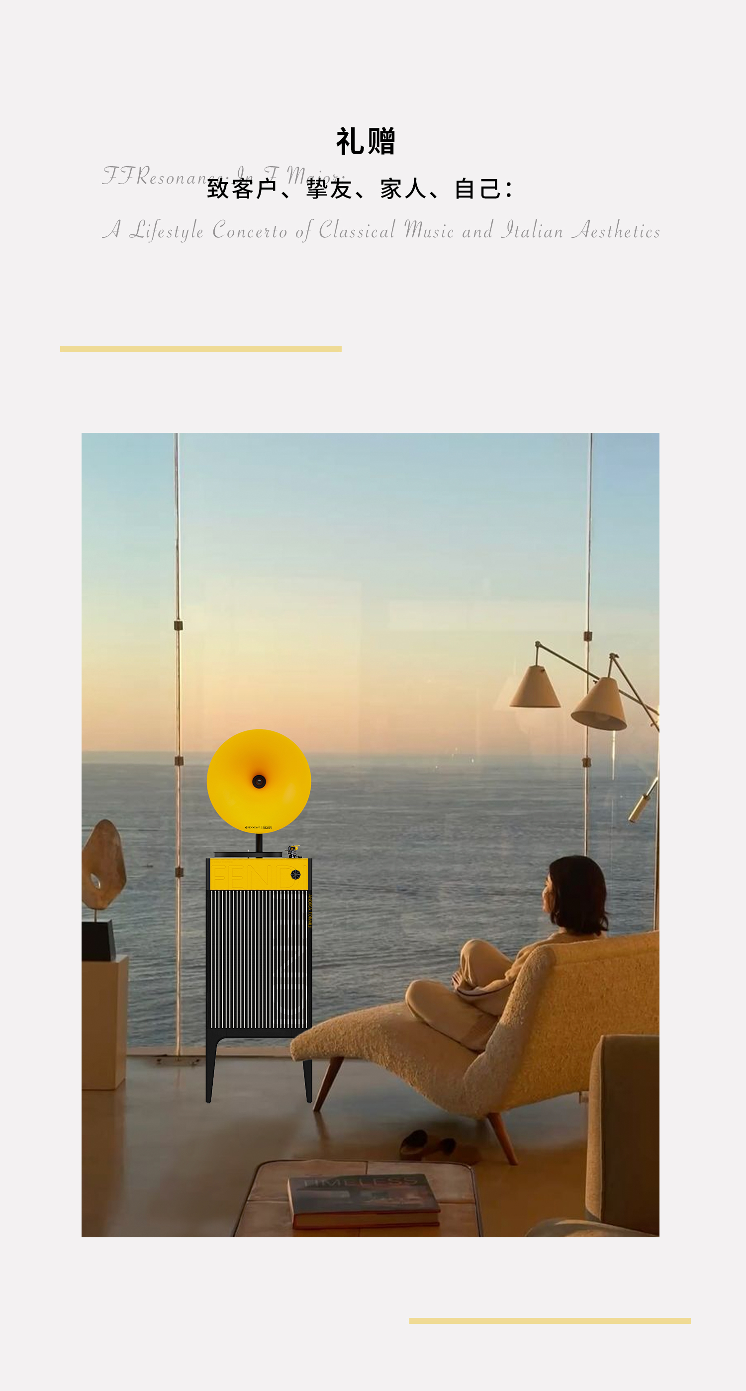 F Major Fendi家族酒庄丨FENNESSY联名限量专业级留声机