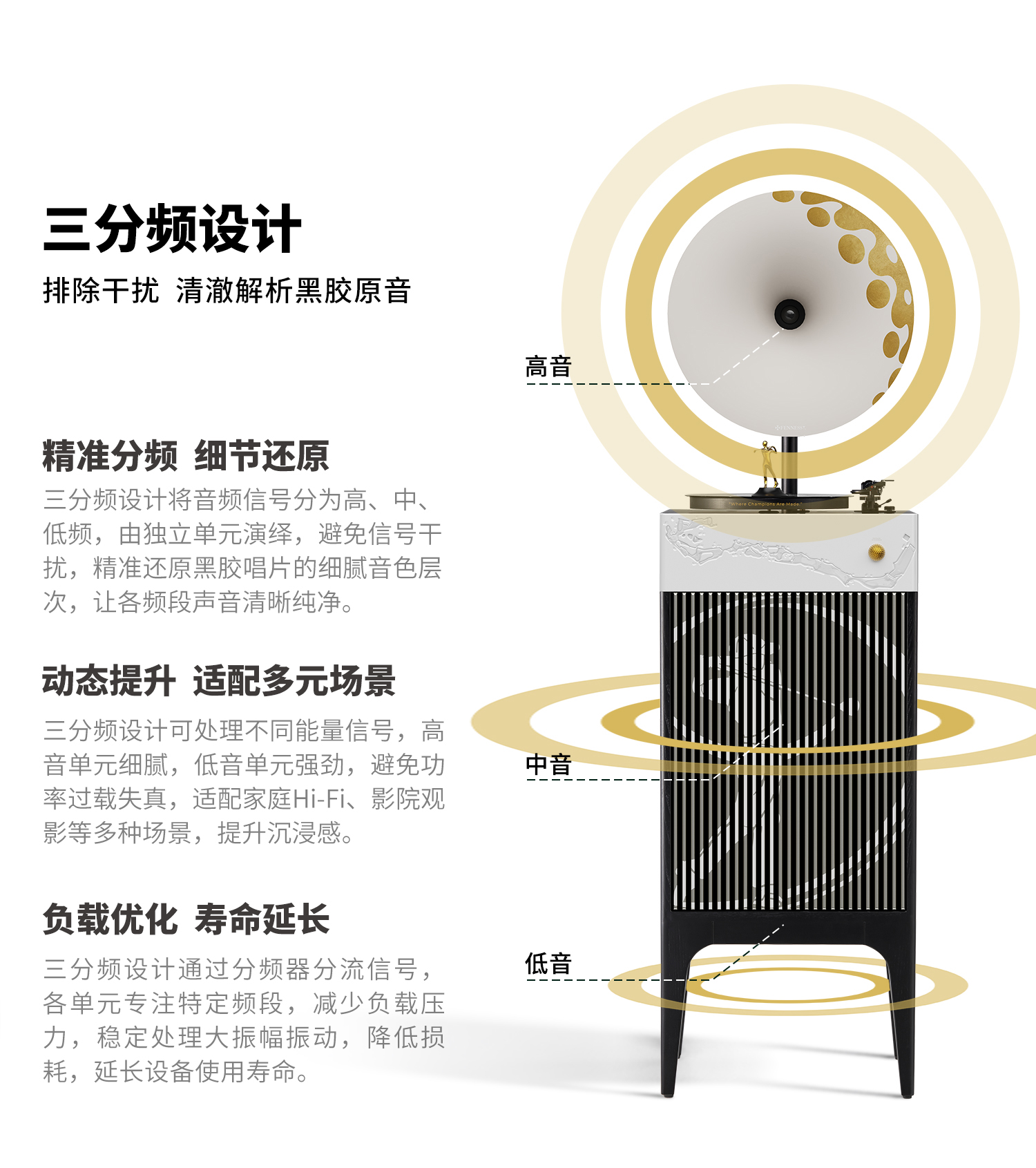 ST.ANDREWS 高尔夫主题款专业级留声机