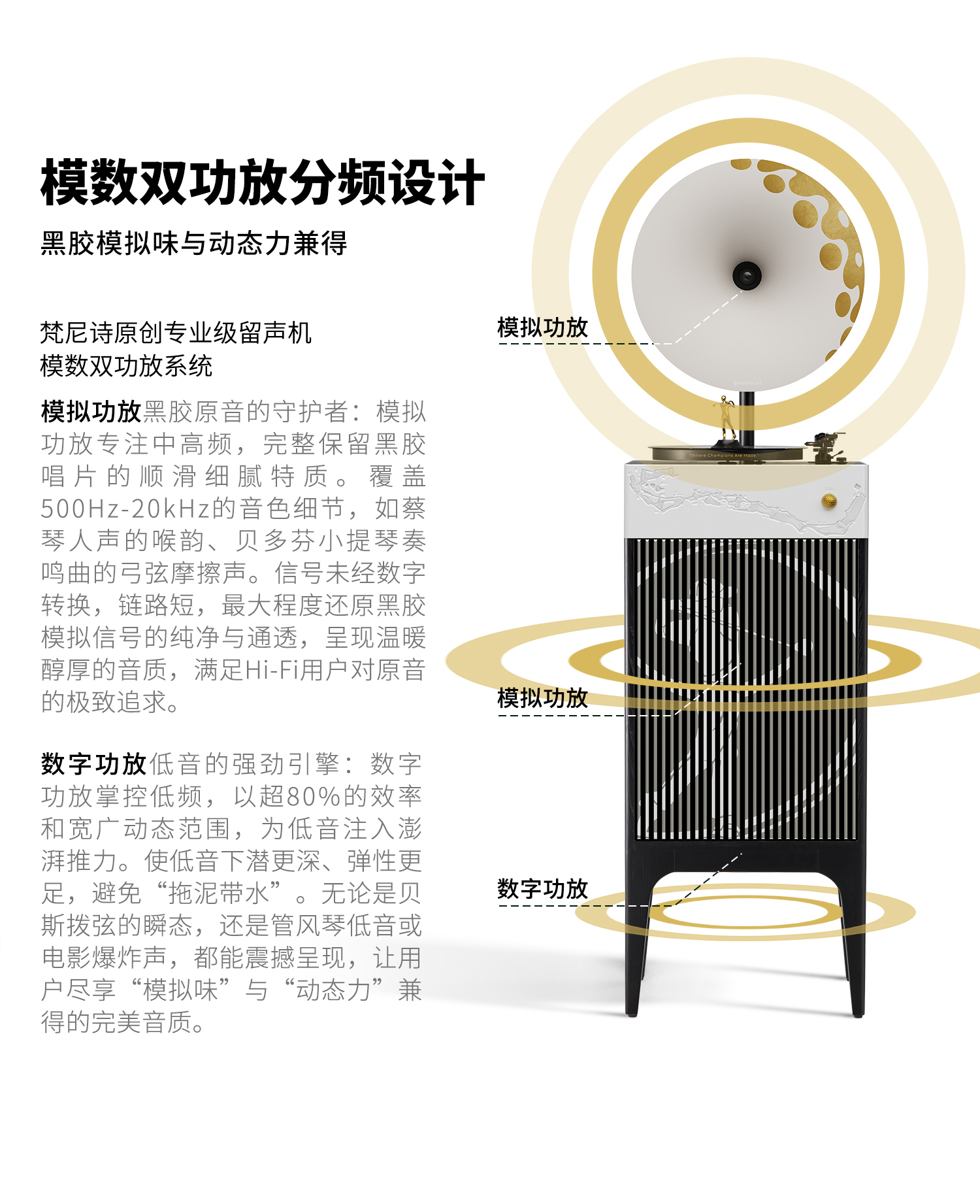 ST.ANDREWS 高尔夫主题款专业级留声机