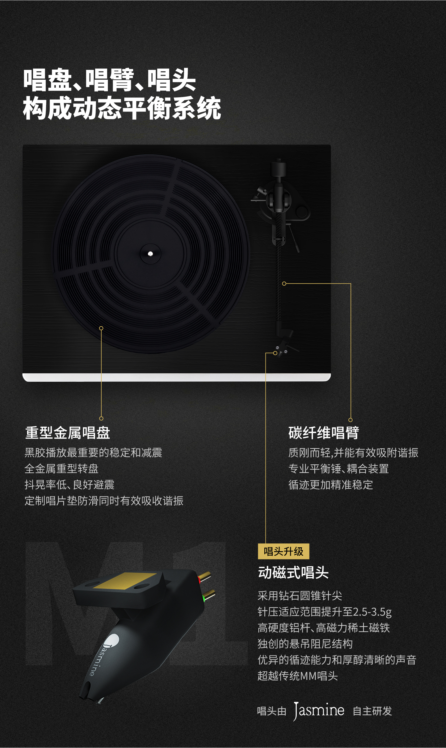 ST.ANDREWS 高尔夫主题款专业级留声机